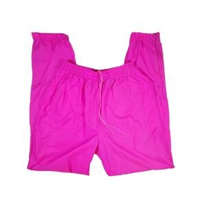 Vintage 90s Reebok Sport hot pink Barbiecore classic jogger pants sz M